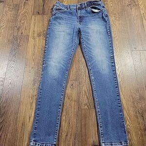 Arizona Jeans Mens 34x32 Tag 34x34 Slim Advance Flex 360 Medium Wash Denim Read*